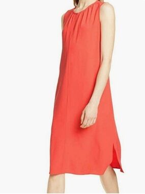 Eileen Fisher tencil viscose crepe lory dress